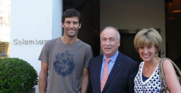 Alexandre-Pierre Faidherbe with Mark Webber and Ann Neal