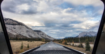 The Canadian train view, image VIA Rail
