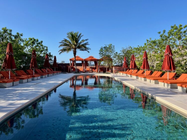 The Eve Hotel Sydney pool cabanas, image Amanda Woods