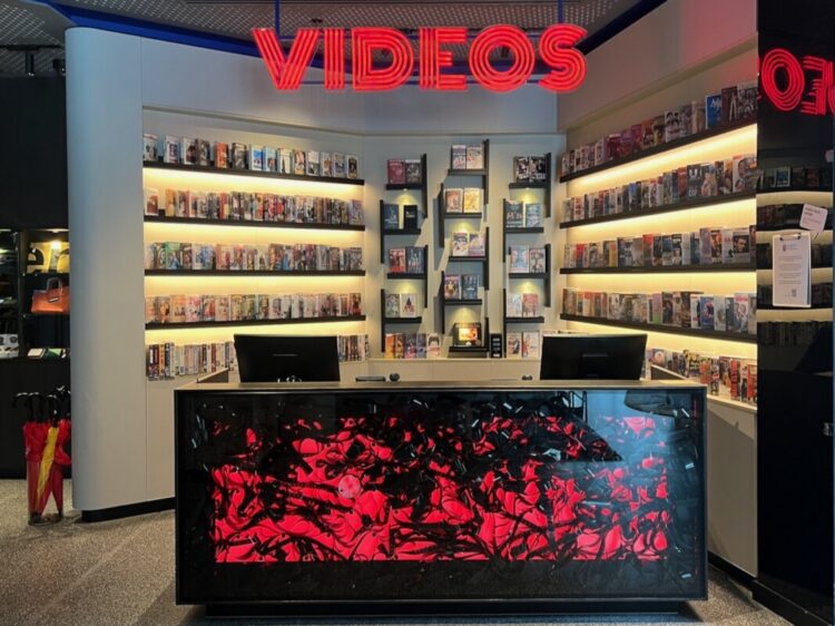 Video store check in at 25hours The Olympia, image Amanda Woods 