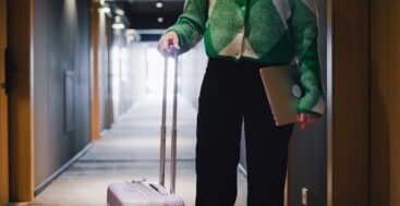 Woman in hotel, image by Shvesta